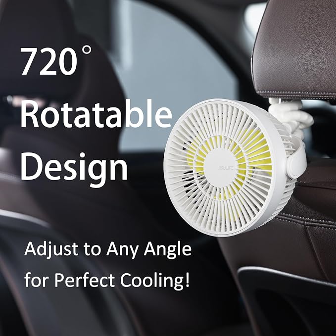 JISULIFE Portable Handheld Fan – Rechargeable USB Personal Fan with Adjustable Speeds, Foldable Desktop Design & Long Battery Life - Electronics with | Sold by Uncle Wiener's Wholesale
