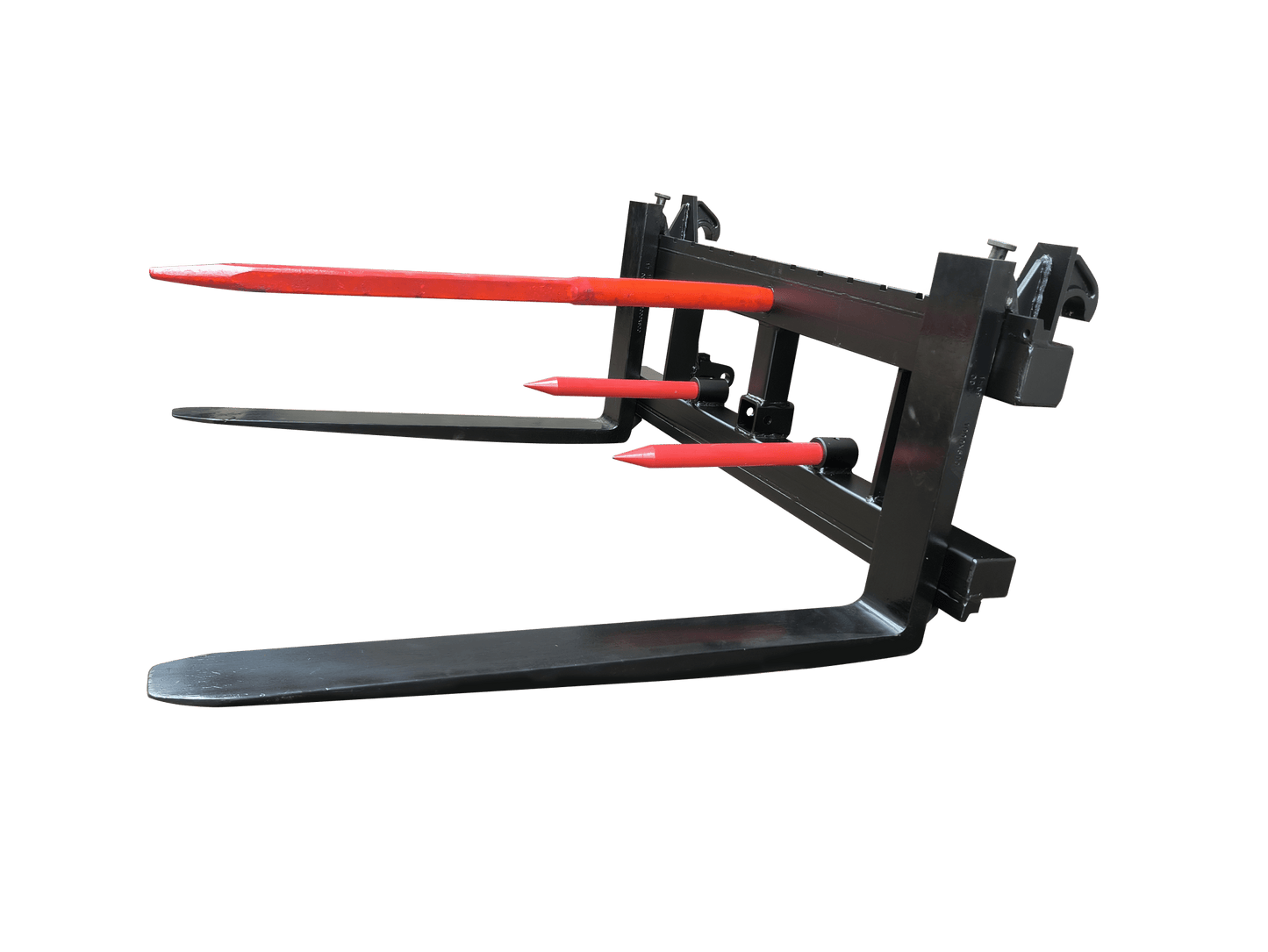 John Deere Hay Bale Spear Attachment 49" Main Spear + Dual 42" Stabilizer Forks 3000 lb Capacity JDHBS42 - with | Sold by Uncle Wiener's Wholesale