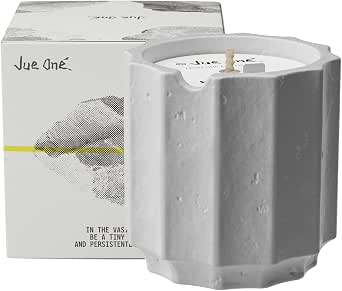 JueOne Scented Soy Candle – Natural Soy Wax Aromatherapy Candle in Decorative Cement Jar for Home Décor & Gifts - Home decor with Gray | Sold by Uncle Wiener's Wholesale