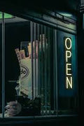 Jumbo Vertical Neon Open Sign – 5 FT x 3 FT for Indoor & Outdoor Use - with | Sold by Uncle Wiener's Wholesale