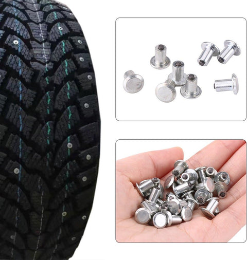 JX Tire Studs – 500 pcs Anti - Slip Snow & Ice Traction Screws (10 mm & 12 mm Options) - with 12MM | Sold by Uncle Wiener's Wholesale