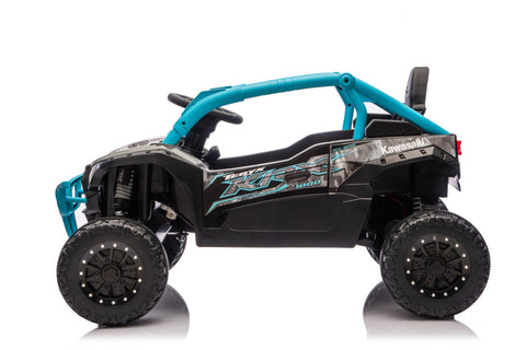 Kawasaki KRX 1000 Licensed 24V Ride - On Car – Remote Control, EVA Wheels, Leather Seat - with Black & Green | Sold by Uncle Wiener's Wholesale