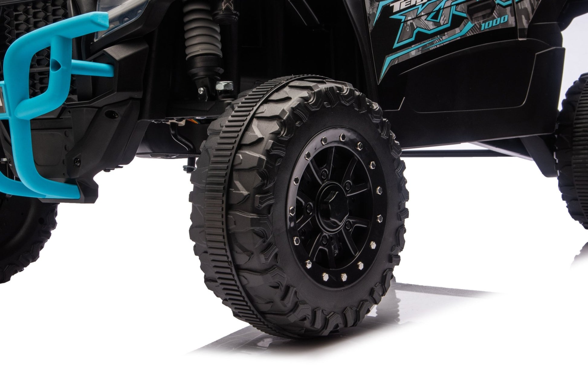 Kawasaki KRX 1000 Licensed 24V Ride - On Car – Remote Control, EVA Wheels, Leather Seat - with Black & Green | Sold by Uncle Wiener's Wholesale