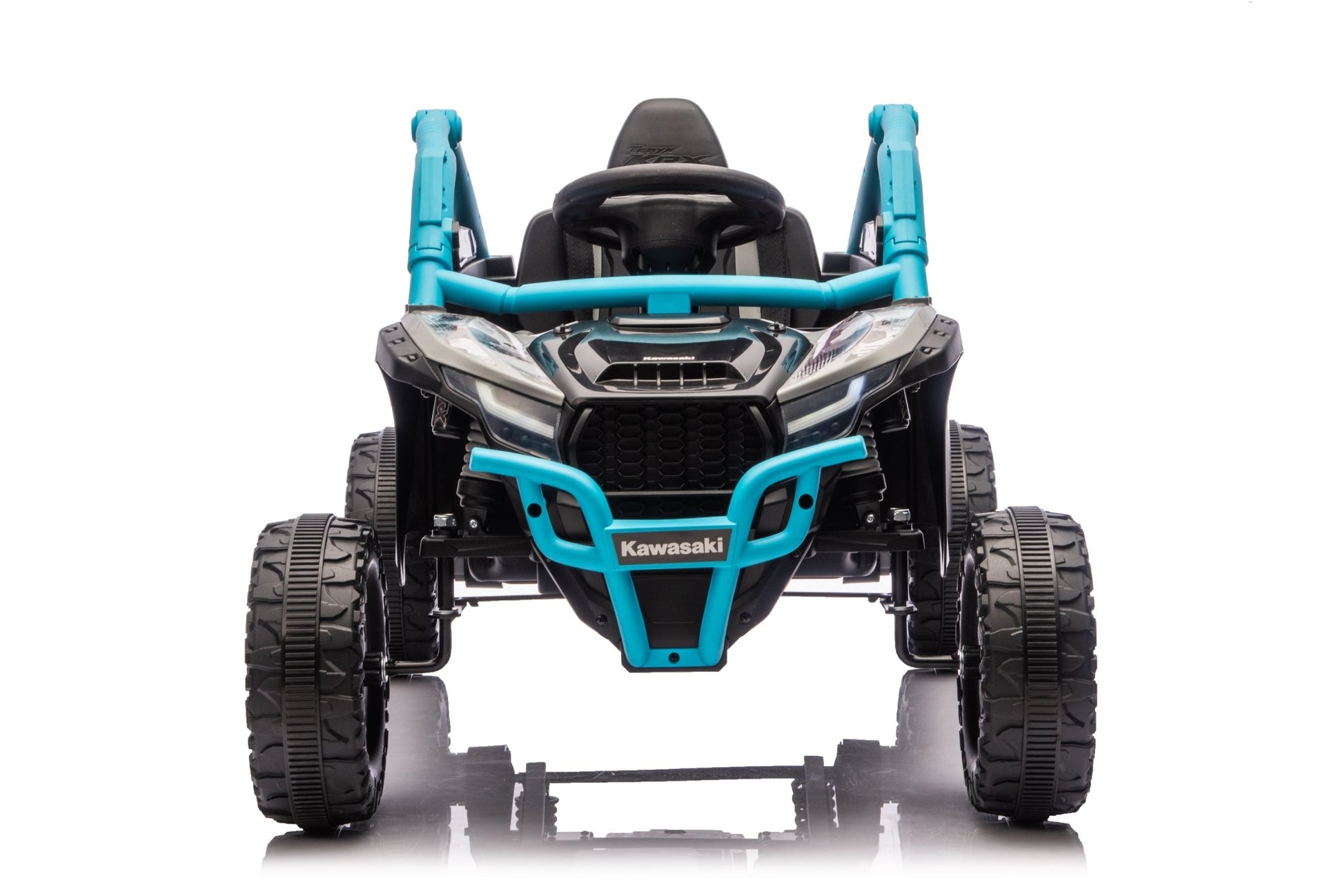 Kawasaki KRX 1000 Licensed 24V Ride - On Car – Remote Control, EVA Wheels, Leather Seat - with Black & Green | Sold by Uncle Wiener's Wholesale