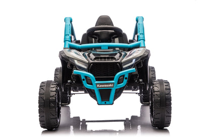 Kawasaki KRX 1000 Licensed 24V Ride - On Car – Remote Control, EVA Wheels, Leather Seat - with Black & Green | Sold by Uncle Wiener's Wholesale