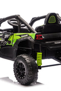 Kawasaki KRX 1000 Licensed 24V Ride - On Car – Remote Control, EVA Wheels, Leather Seat - with Black & Green | Sold by Uncle Wiener's Wholesale