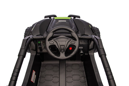 Kawasaki KRX 1000 Licensed 24V Ride - On Car – Remote Control, EVA Wheels, Leather Seat - with Black & Green | Sold by Uncle Wiener's Wholesale