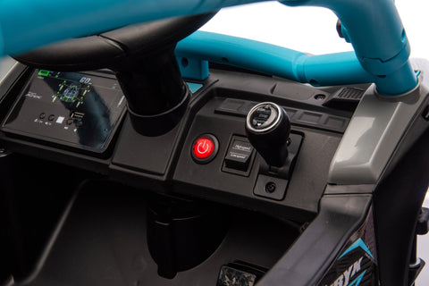 Kawasaki KRX 1000 Licensed 24V Ride - On Car – Remote Control, EVA Wheels, Leather Seat - with Black & Green | Sold by Uncle Wiener's Wholesale