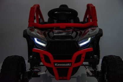 Kawasaki KRX 1000 Licensed 24V Ride - On Car – Remote Control, EVA Wheels, Leather Seat - with Black & Green | Sold by Uncle Wiener's Wholesale