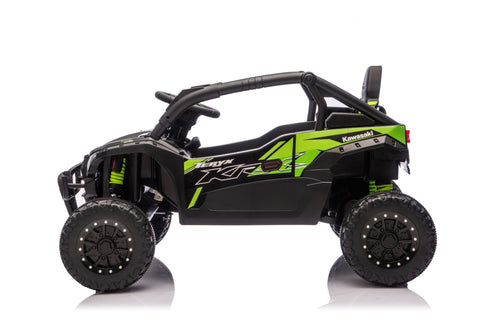 Kawasaki KRX 1000 Licensed 24V Ride - On Car – Remote Control, EVA Wheels, Leather Seat - with Black & Green | Sold by Uncle Wiener's Wholesale