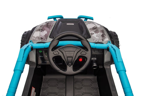 Kawasaki KRX 1000 Licensed 24V Ride - On Car – Remote Control, EVA Wheels, Leather Seat - with Black & Green | Sold by Uncle Wiener's Wholesale