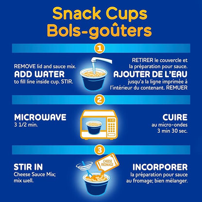 KD Kraft Dinner Original Macaroni & Cheese Snack Cups – 4 x 58 g Microwavable Cups - Snack with | Sold by Uncle Wiener's Wholesale