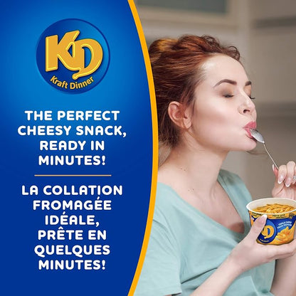 KD Kraft Dinner Original Macaroni & Cheese Snack Cups – 4 x 58 g Microwavable Cups - Snack with | Sold by Uncle Wiener's Wholesale