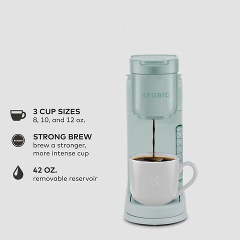 Keurig K - Express Single Serve K - Cup Pod Coffee Maker, 3 Brew Sizes, Strong Button Feature, 42oz Removable Reservoir, Mint - with Mint | Sold by Uncle Wiener's Wholesale