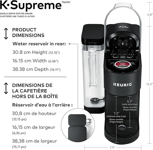 Keurig K-Supreme Single Serve Coffee Maker – K-Cup Pod Brewer with MultiStream Technology, 4 Brew Sizes & 66 oz Dual-Position Reservoir - Kitchen Appliances with | Sold by Uncle Wiener's Wholesale