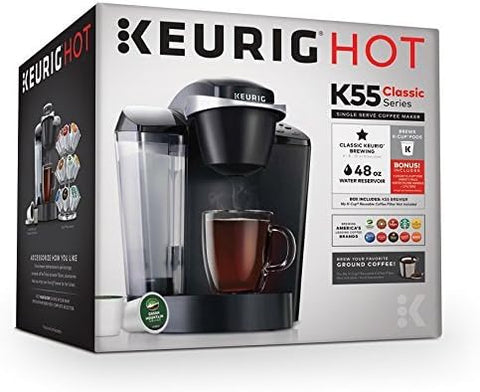 Keurig K50 The All Purposed Coffee Maker, 8 ounces, Black, damaged water reservoir, photo added - with Black | Sold by Uncle Wiener's Wholesale