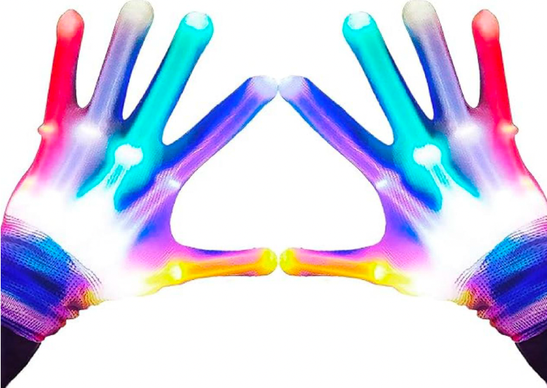 Kids LED Light - Up Gloves – Multicolor Flashing Gloves Ages 3–12 – JXLG03 - with | Sold by Uncle Wiener's Wholesale
