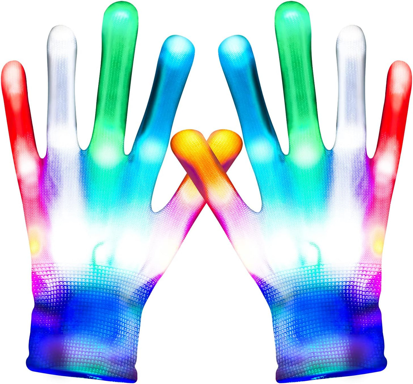 Kids LED Light - Up Gloves – Multicolor Flashing Gloves Ages 3–12 – JXLG03 - with | Sold by Uncle Wiener's Wholesale