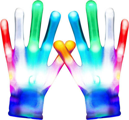 Kids LED Light - Up Gloves – Multicolor Flashing Gloves Ages 3–12 – JXLG03 - with | Sold by Uncle Wiener's Wholesale