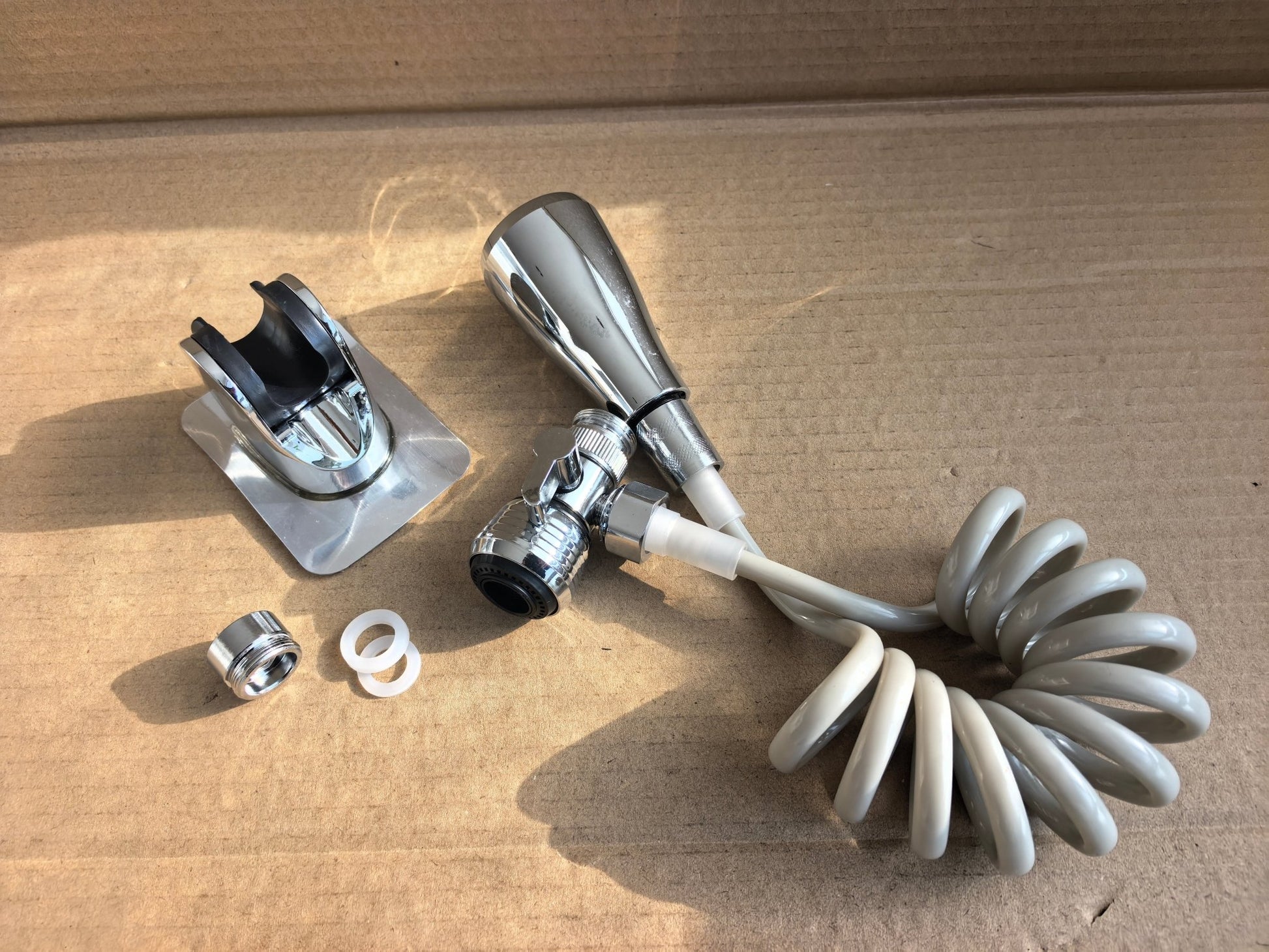 Kitchen Faucet Spray Head Replacement with 59 Inch Recoil Hose and Holder KF0592 - with | Sold by Uncle Wiener's Wholesale