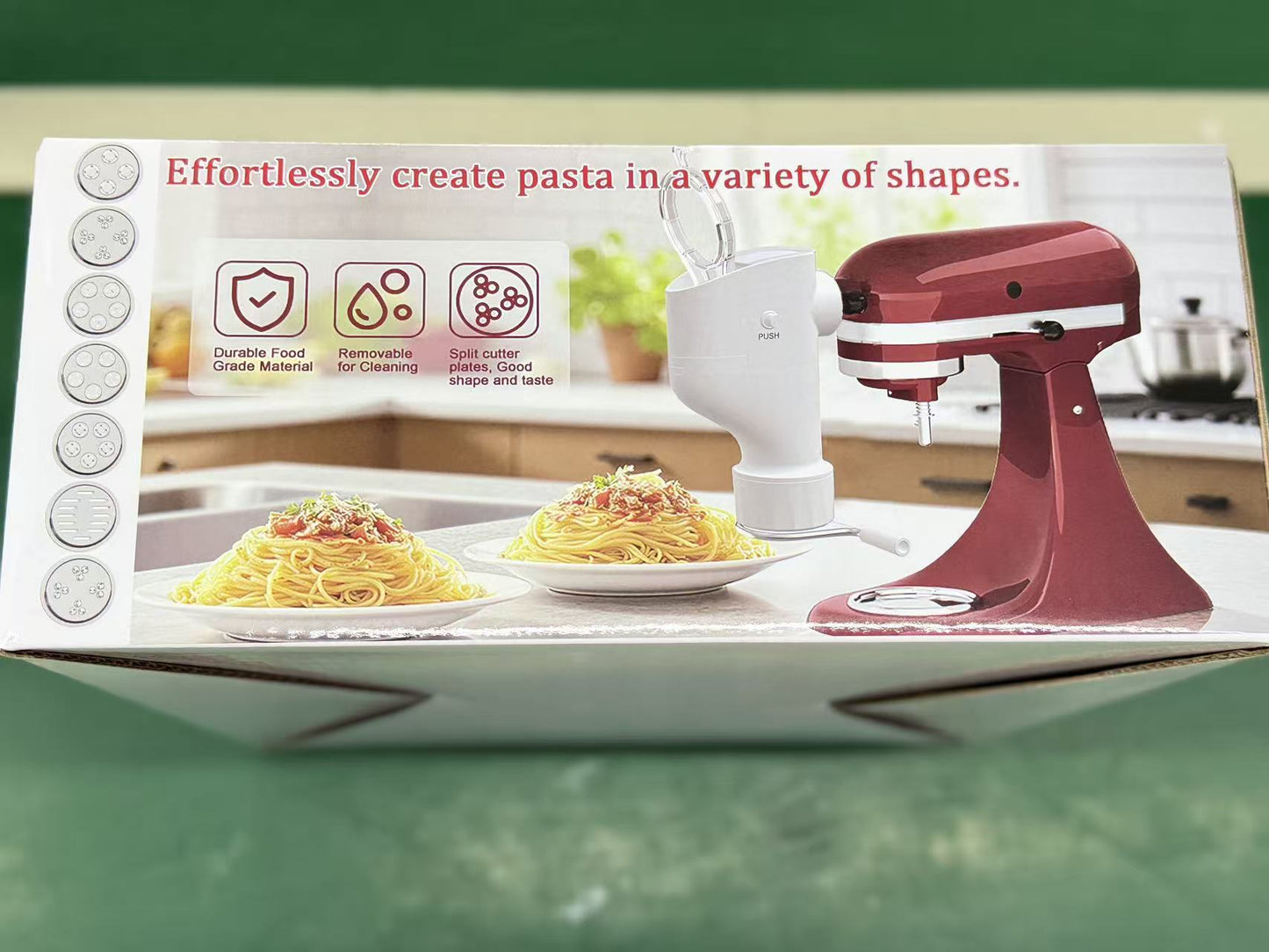 KitchenAid Stand Mixer Attachments Pasta Maker Meat Grinder Juicer Ice Cream Maker Slicer Compatible Accessories - with 3 - in - 1 Pasta Maker Attachment 25K427 | Sold by Uncle Wiener's Wholesale