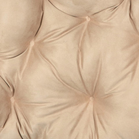 Klear Vu Solid Microsuede Papasan Chair Cushion for Living Room, Bedroom, Nursery or Home Office, 45" x 6" Seat Pad, 45" Diameter, Tan - with | Sold by Uncle Wiener's Wholesale