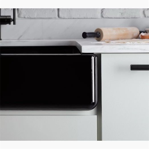 KOHLER Whitehaven / 35 - 3/4" undermount single - bowl farmhouse kitchen sinkK - 6489 - 0 - with White | Sold by Uncle Wiener's Wholesale