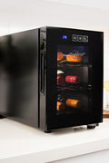 Koolatron 6 Bottle Wine Cooler, Black, Thermoelectric Wine Fridge, 0.65 cu. ft. (16L), Freestanding Wine Cellar, Red, White and Sparkling Wine Storage for Small Kitchen, Apartment, Condo, RV - with | Sold by Uncle Wiener's Wholesale