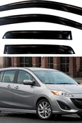 KPY Window Visor Compatible with Mazda 5 2005 - 2018, 4PC Rain Guard Side Window Vent Deflectors Tape - On Style, 2005 2006 2007 2008 2009 2010 2011 2012 2013 2014 2015 2016 2017 2018 - with | Sold by Uncle Wiener's Wholesale