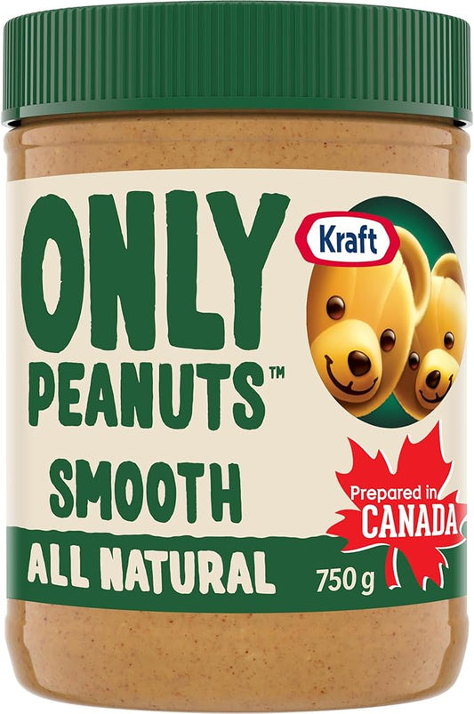 Kraft Only Peanuts All Natural Smooth Peanut Butter 750g - Electronics with | Sold by Uncle Wiener's Wholesale