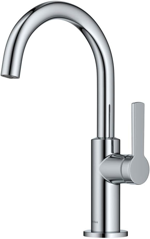 KRAUS Oletto Single Handle Kitchen Bar Faucet in Chrome, KPF - 2822CH - with 12 Inch | Sold by Uncle Wiener's Wholesale