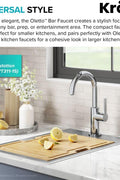 KRAUS Oletto Single Handle Kitchen Bar Faucet in Chrome, KPF - 2822CH - with 12 Inch | Sold by Uncle Wiener's Wholesale
