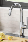 KRAUS Oletto Single Handle Kitchen Bar Faucet in Chrome, KPF - 2822CH - with 12 Inch | Sold by Uncle Wiener's Wholesale