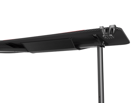 L - Shape Carbon Fiber Gaming Desk – Corner Computer Desk with Accessories HL1610 - with Left Side Configuration | Sold by Uncle Wiener's Wholesale