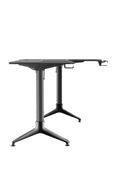 L - Shape Carbon Fiber Gaming Desk – Corner Computer Desk with Accessories HL1610 - with Left Side Configuration | Sold by Uncle Wiener's Wholesale