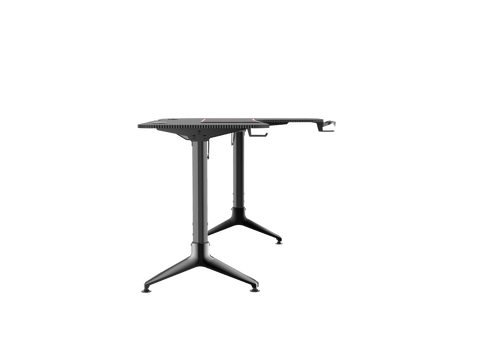 L - Shape Carbon Fiber Gaming Desk – Corner Computer Desk with Accessories HL1610 - with Left Side Configuration | Sold by Uncle Wiener's Wholesale