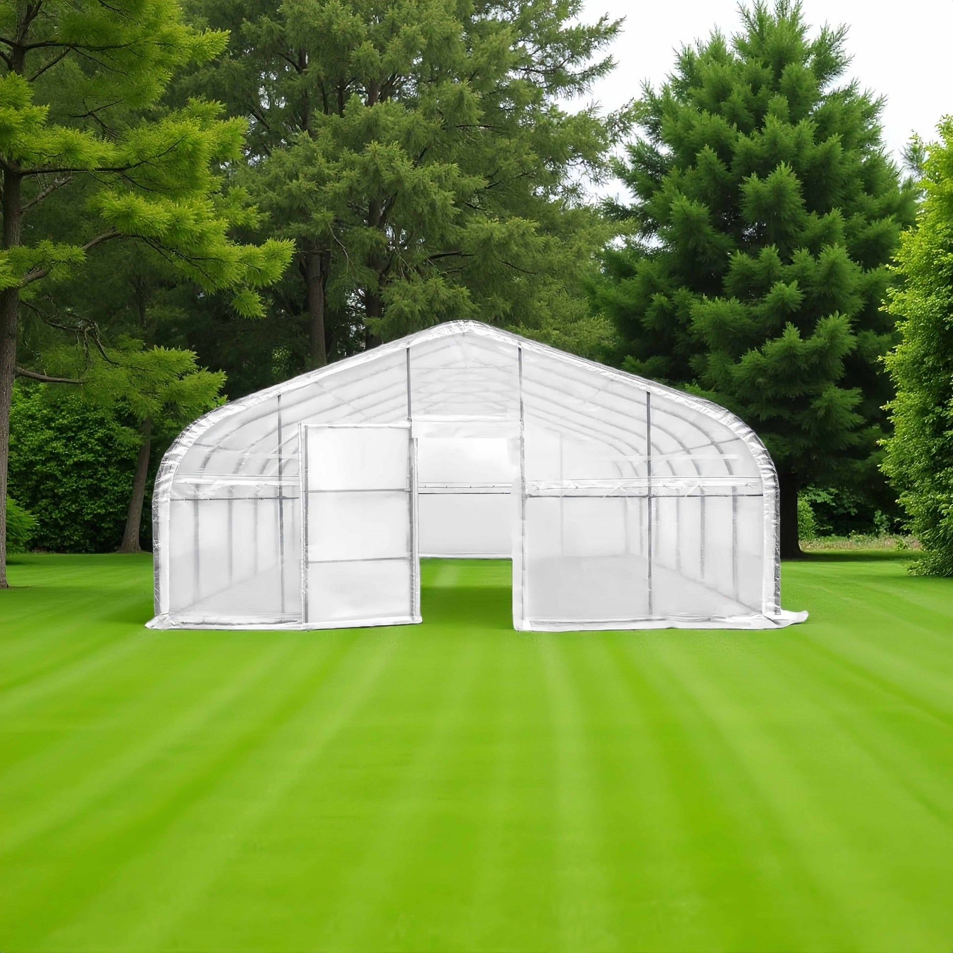Large 20x30x10 FT & 20x20x10 FT Walk - In Metal Frame Tunnel Greenhouse for Gardening - with 20X30X10 FT | Sold by Uncle Wiener's Wholesale