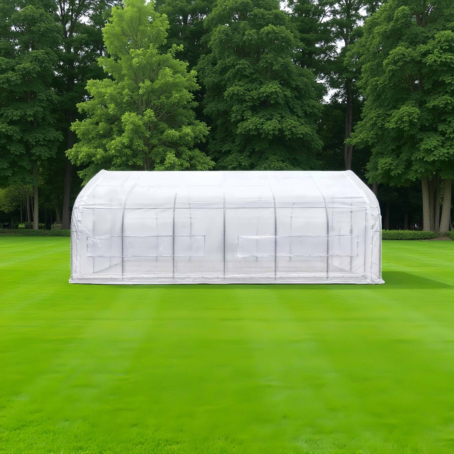 Large 20x30x10 FT & 20x20x10 FT Walk - In Metal Frame Tunnel Greenhouse for Gardening - with 20X30X10 FT | Sold by Uncle Wiener's Wholesale