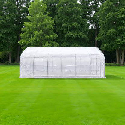 Large 20x30x10 FT & 20x20x10 FT Walk - In Metal Frame Tunnel Greenhouse for Gardening - with 20X30X10 FT | Sold by Uncle Wiener's Wholesale