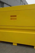 Large 47.8 Cu. Ft. Job Site Security Box – Heavy - Duty Locking Tool Storage Chest with Gas Struts & Powder - Coated Finish (60"x30"x46") - with | Sold by Uncle Wiener's Wholesale