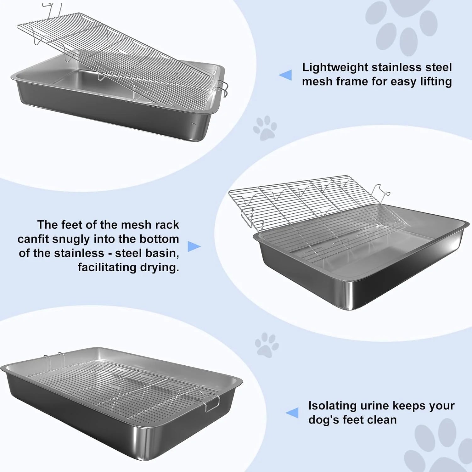 Large Dog Grass Pad Potty Tray 28x20 – Indoor Outdoor Puppy Toilet Training System DOGGPT - with | Sold by Uncle Wiener's Wholesale