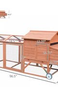 Large Outdoor Wooden Chicken Coop with Wheels TY001 - with | Sold by Uncle Wiener's Wholesale