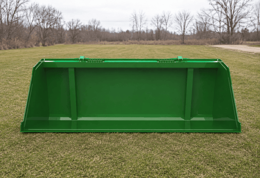 Large Volume 72"– 96" Snow & Mulch Bucket for John Deere Tractor – Heavy - Duty Loader Attachment - Tractor Attachments with 72" | Sold by Uncle Wiener's Wholesale