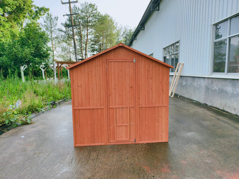 Large Walk - In Chicken Coop – Fir Wood & Wire Mesh with Asphalt Roof 8x6 Ft Outdoor Hen House P0846 - with | Sold by Uncle Wiener's Wholesale