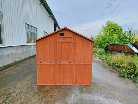 Large Walk - In Chicken Coop – Fir Wood & Wire Mesh with Asphalt Roof 8x6 Ft Outdoor Hen House P0846 - with | Sold by Uncle Wiener's Wholesale