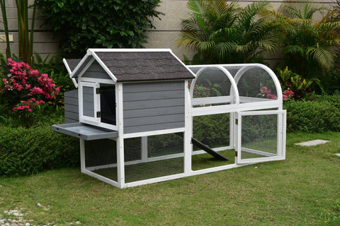 Large Walk - In Wooden Chicken Coop – Durable Outdoor Hen House P0798 - with | Sold by Uncle Wiener's Wholesale