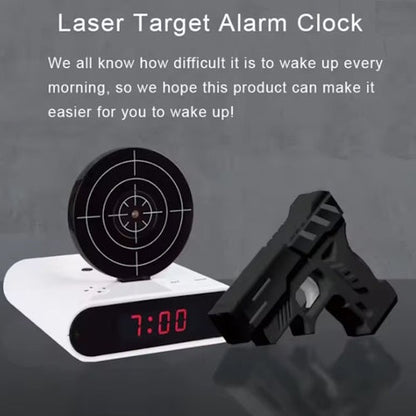Laser Target Alarm Clock Shooting Game with Toy Laser Gun EPT691704 - with | Sold by Uncle Wiener's Wholesale