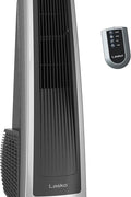 Lasko High Velocity Oscillating Tower Fan for Bedroom, Garage, Basement, and Gym with Remote Control, Timer, 3 Powerful Speeds, 35" Silver/Black, U35115 - with | Sold by Uncle Wiener's Wholesale