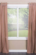 Leaf Ball 86 in. - 128 in. Adjustable Curtain Rod 5/8 in. in Distressed White with Finial - with | Sold by Uncle Wiener's Wholesale
