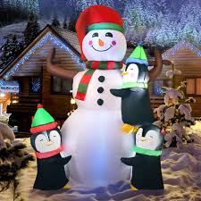 LED Christmas Yard Inflatables – Outdoor Holiday Decoration Blow - Ups - Christmas Inflatable Yard Decorations (LED, Outdoor Use) with 8 FT Inflatable LED Santa Claus | Sold by Uncle Wiener's Wholesale